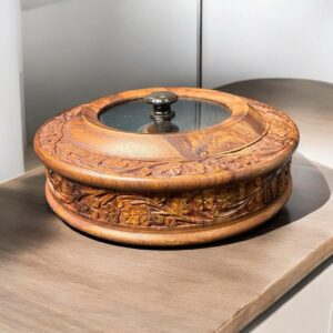 Wooden Carving Dryfruit Tray