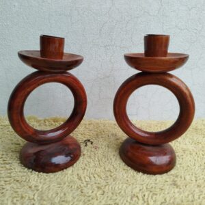 Wooden candle stand